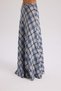 Petunya Plaid Piece Blue Cropped Skirt Set - 4