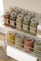 Adhesive Spice Rack Set of 2 Metal Paper Towel Holder Chrome Spice Stand Kitchen Shelf Organizer Chrome - 3