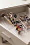 3-Piece Transparent Drawer Makeup and Jewelry Organizer Set & Modular Organizer with Dividers - 2