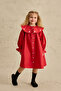 Heart Embroidered Dress Red - 4