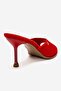 Wendy Red Women's Stiletto Heel U Slippers - 5