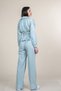 Women's Summer Mint Trend Sports Long Sleeve Jacket and Elastic Waist Pants Set Stylish Daily Casual Two-Piece 1305 - 3