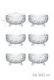 Dream Bowl 6-Piece Glass Bowl Pudding Dessert and Ice Cream Bowl Turkish Delight Bowl Candy Bowl Set Snack Bowl - 4