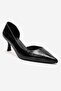 Arel Black Print Women's Heeled Shoes - 3