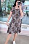 Crew Neck Viscose Dress 6Y051