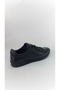 Genuine Leather Men's Sneakers – PU Sole Rubber Laced Black Casual Sports Shoes - 2
