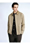 Lcw Vision Beige Standard Fit Velvet Collar Men's Jacket