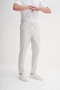 Men's Canvas Trousers 00140 Ecru - 2