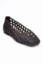 Women's Knitted Ballet Flats Square Toe Casual Shoes Alstro Brown - 3