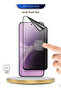 vivo V70 FE 5G 2026 Premium Nano Ceramic Privacy Full Cover Matte Flexible Clear/Black - 3