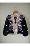 Hand Knitted Motif Cardigan