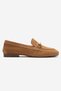 Genuine Leather Women's Tobacco Suede Buckled Ballet Flats Gloria - 3