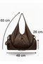 Navy Blue Daily Shopping and Sports Women's Shoulder Bag - 5