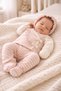 5-Piece Pink Striped Newborn Baby Girl Hospital Discharge Set/Baby Girl Zibin Set - 4
