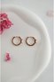 Baguette Stone Hoop Earrings – Elegant Women's Earrings with Zircon Stones - 4