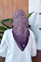وشاح دالجا كراش الناعم بلون البرقوق - 4