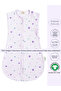 Organic Cotton Baby Swaddle Sleeping Bag 0.3 Tog - Sweety