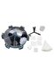 6-Compartment Wall-Mounted Rotating Grain Dispenser – 360° Airtight Cereal Storage - 6