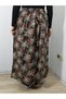 Elastic Waist, Vivid Colorful Patterned Viscose Press Fabric Maxi Length Skirt, Prayer Skirt, Size 36-48 - 4
