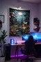 Cabin in the Woods Wall Covering – Large Size Tapestry Wall Rug Sq, Game Anime Movie Room Decor - 2