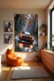 Gta Sports Car Themed Anime Wall Covering – Oversized Tapestry Room Decor High-Definition Print - 4