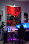 Red Night Wall Covering – Large Size Tapestry Wall Rug Sq, Game Anime Movie Room Decor - 2