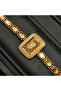 Gold-Tone Rectangular Link Bracelet with Embossed Medallion & Beaded Edges - 2