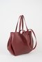 Women's Floral Claret Red Card Holder Gift Set with Snap Edge and Snap Closure Handbag and Shoulder Bag - 4