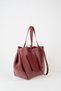 Women's Floral Claret Red Card Holder Gift Set with Snap Edge and Snap Closure Handbag and Shoulder Bag - 3