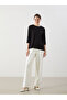 Crew Neck Stoned Women's Blouse - 2