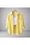 Women's 5-Pack Yellow Khaki White Pink Blue Cotton Pcs Oversized Cotton Pcs Linen Single Pocketed Casual Shirts - 2