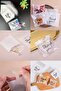 Thank You Printed 50 Pieces Self-Adhesive Transparent Gift Bags 10X10 cm - 4