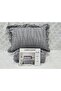 Milano Stone Wash Bearded Ultrasonic Ruffled Double Bedspread Gray - 2