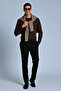 Men's Relax Fit Comfortable Cut 100% Cotton Long Sleeve Crew Neck Basic T-Shirt - 7