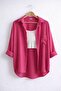 Women's 5-Pack Yellow Khaki White Pink Blue Cotton Pcs Oversized Cotton Pcs Linen Single Pocketed Casual Shirts - 3