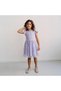 Girl's Tulle Piece Dress Heart Patterned Casual Purple Dress