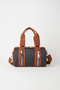Women's Black Tan Lily Cylinder Zipper Closure Column Strap Handbag and Shoulder Bag