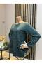 Women's Middle Age and Above Baguette Stone Mother Combed Cotton Blouse - 2