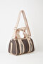 Women's Brown Mink Lily Cylinder Zipper Closure Column Strap Handbag and Shoulder Bag - 2