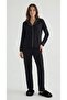 Women's Cotton Piece Shirt Collar Button Long Pajama Set - 2