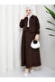 Hürrem Double Fabric Button Detailed Stylish Hijab Skirt Jacket Double Set