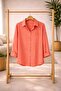 Women's 5-Pack White Yavruağzı Blue Khaki Black Cotton Pcs Oversized Cotton Pcs Linen Single Pocketed Casual Shirts - 3