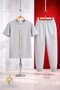 Children's Logo Upright Two Line Printed T-Shirt Tracksuit Set