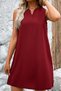 New Season Women's Strappy V-Neck Wide Cut Detailed Short Janjan Crepe Dress - 5