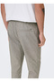 Brown Men's Casual Chino Pants 22024966 Onslinus Cropped Lin Pnt Noos - 5