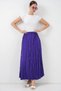 Women's Long Crinkled Skirt 8042 - Purple - 5
