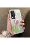 Vivo Y04 Compatible Protect Case Hard Back Cover Stretchy with Silicone Edges Beautiful Printed - 2