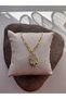 Steel Pearlescent Clover Luck Steel Necklace