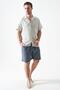 Men's Anthracite Baggy Double Leg Muslin Shorts