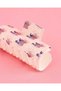 Girls Pink Stitch Print Hair Claw Clip - 2